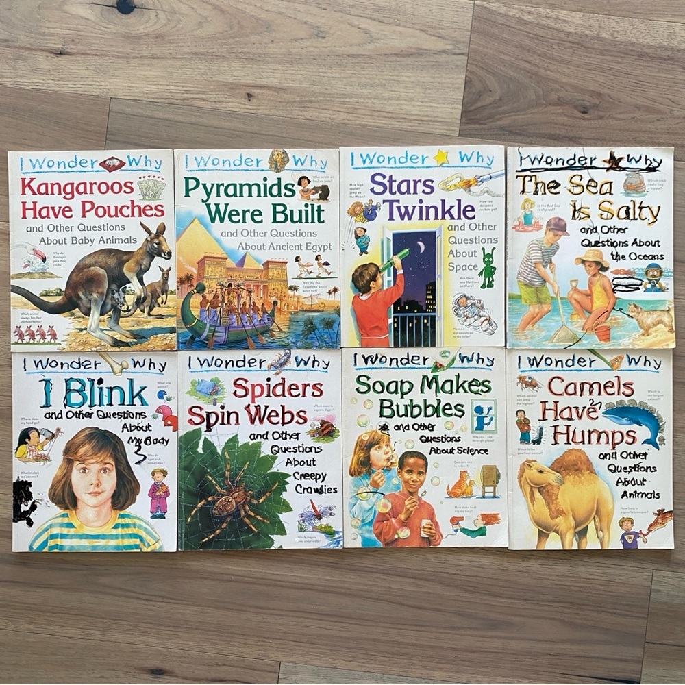 SOLD DON’T BUY Lot of 8 1996 Vintage I Wonder Why Paperback Books STEM